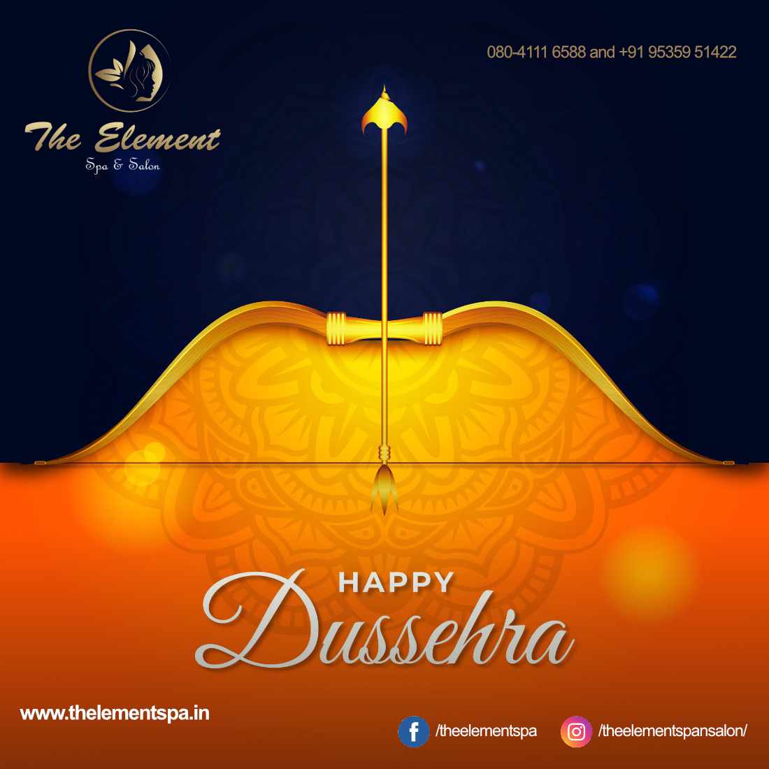 Dussehra Greetings for Beauty Parlour