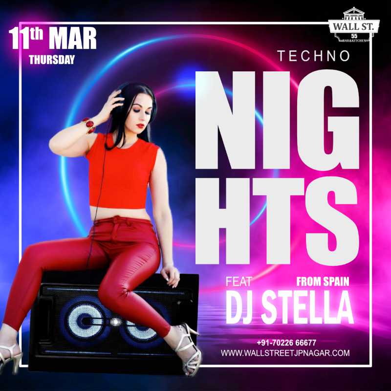 Techno Nights graphics design for social media