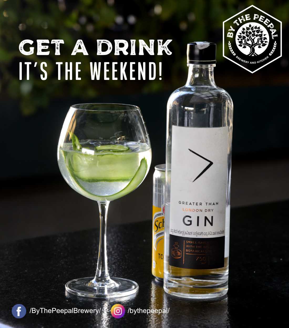 Gin & Tonic creative for By The Peepal Creative